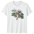 Elegant Watercolor Boho Floral Bouquet Womens T-Shirt Tropical Boho