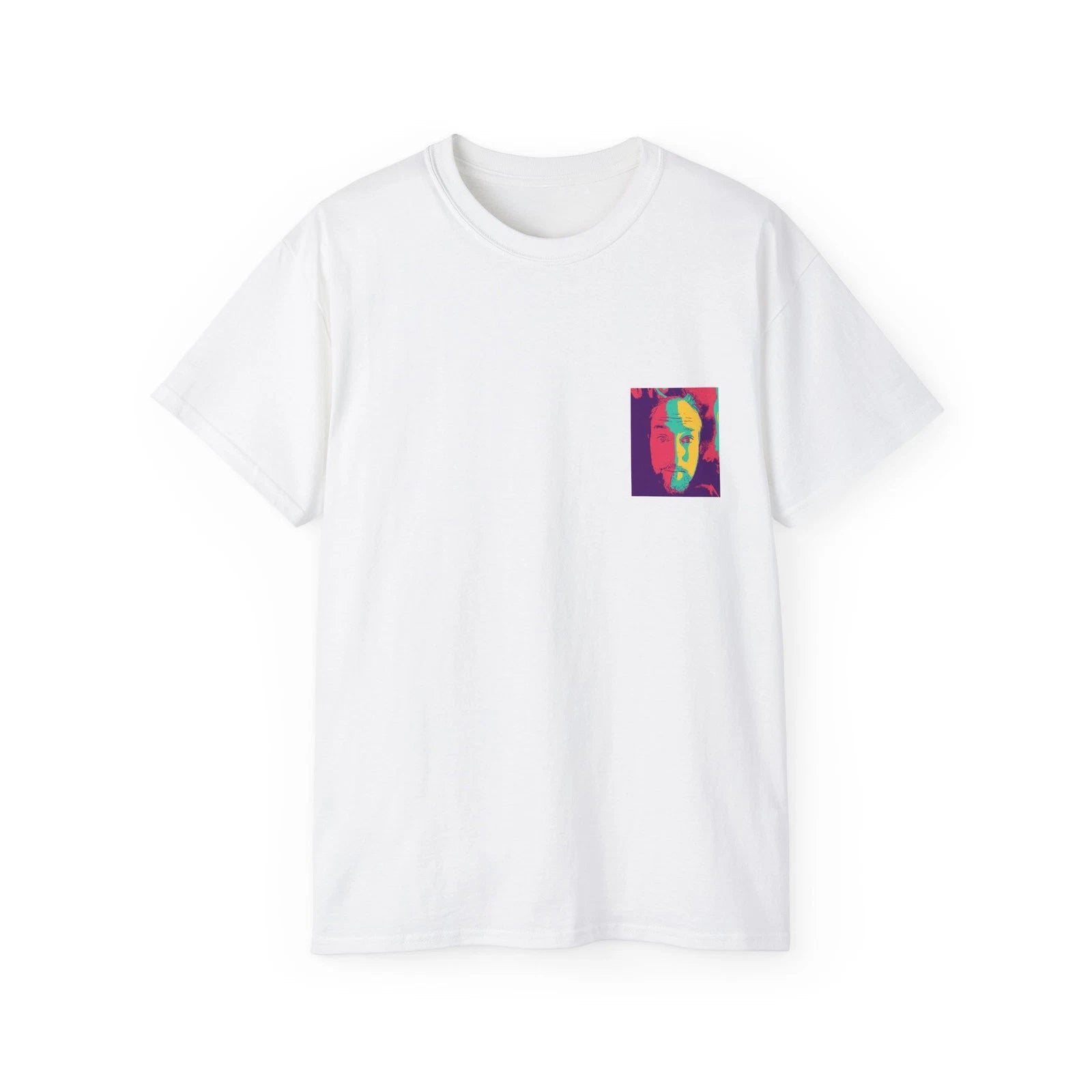 Colorblock Cowboy Tee | Pop Art Western Portrait T-Shirt