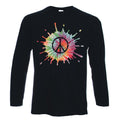 CND Psychedelic Long Sleeve T-Shirt - Peace Symbol Nuclear Hippy - Choice of Color