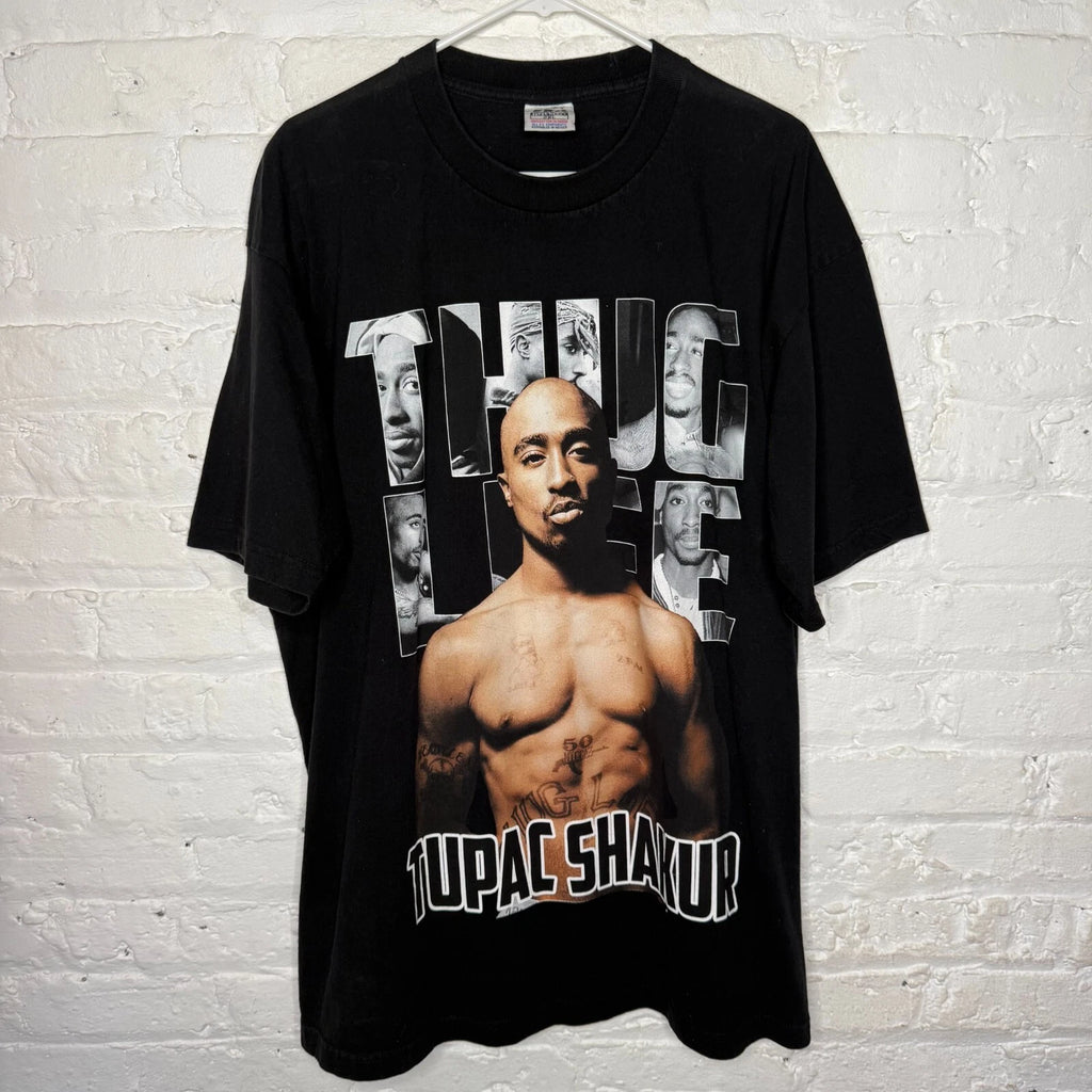 Vintage Y2K Tupac Shakur 2 Pac Shirt Sz 2XL 90s RAP Tee 2 Pac Thug Life 5 Pro