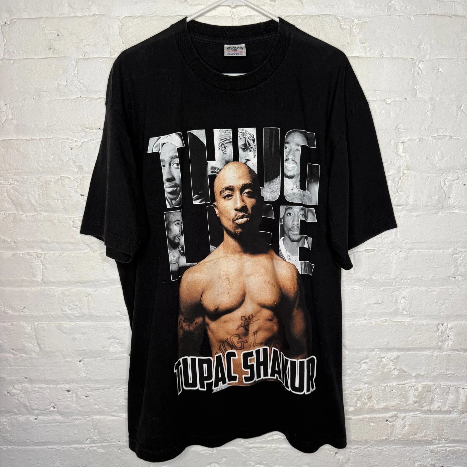 Vintage Y2K Tupac Shakur 2 Pac Shirt Sz 2XL 90s RAP Tee 2 Pac Thug Life 5 Pro