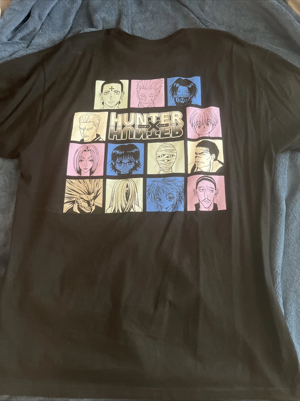 Hypland Hunter x Hunter HxH Anime T-Shirt Mens Size L Black Graphic Tee
