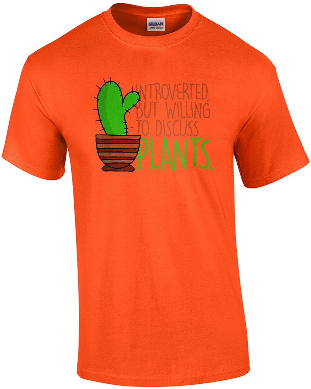 Introverted but willing to discuss plants - funny t-shirt