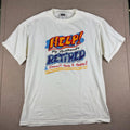Vintage 1998 Retired Funny Shirt Mens L White Graphic Tultex Retired Statement