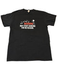 Gildan Warning May Start Dancing Graphic Tee Black Funny Shirt Sz M