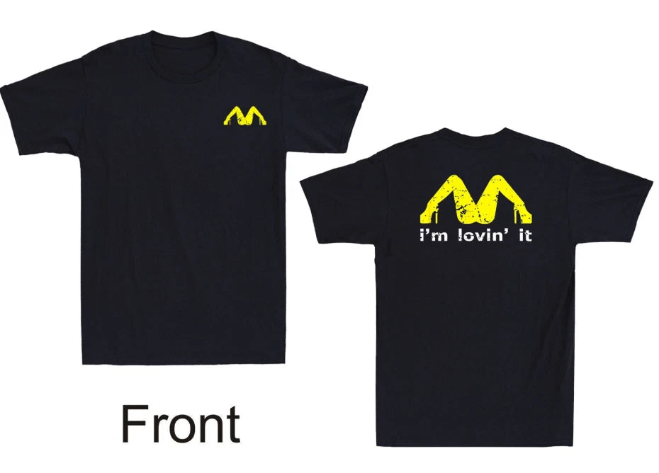 I'm Lovin' It Funny Graphic Humor Quote Joke Vintage Men's Short t shirt