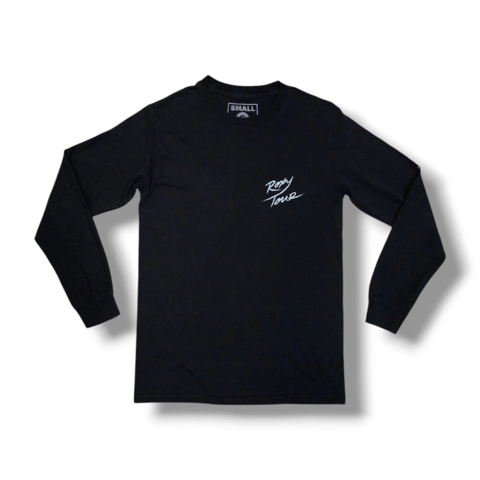 KHALID AMERICAN TEEN ROXY TOUR Long Sleeve Crew Neck Black T-Shirt Size Small