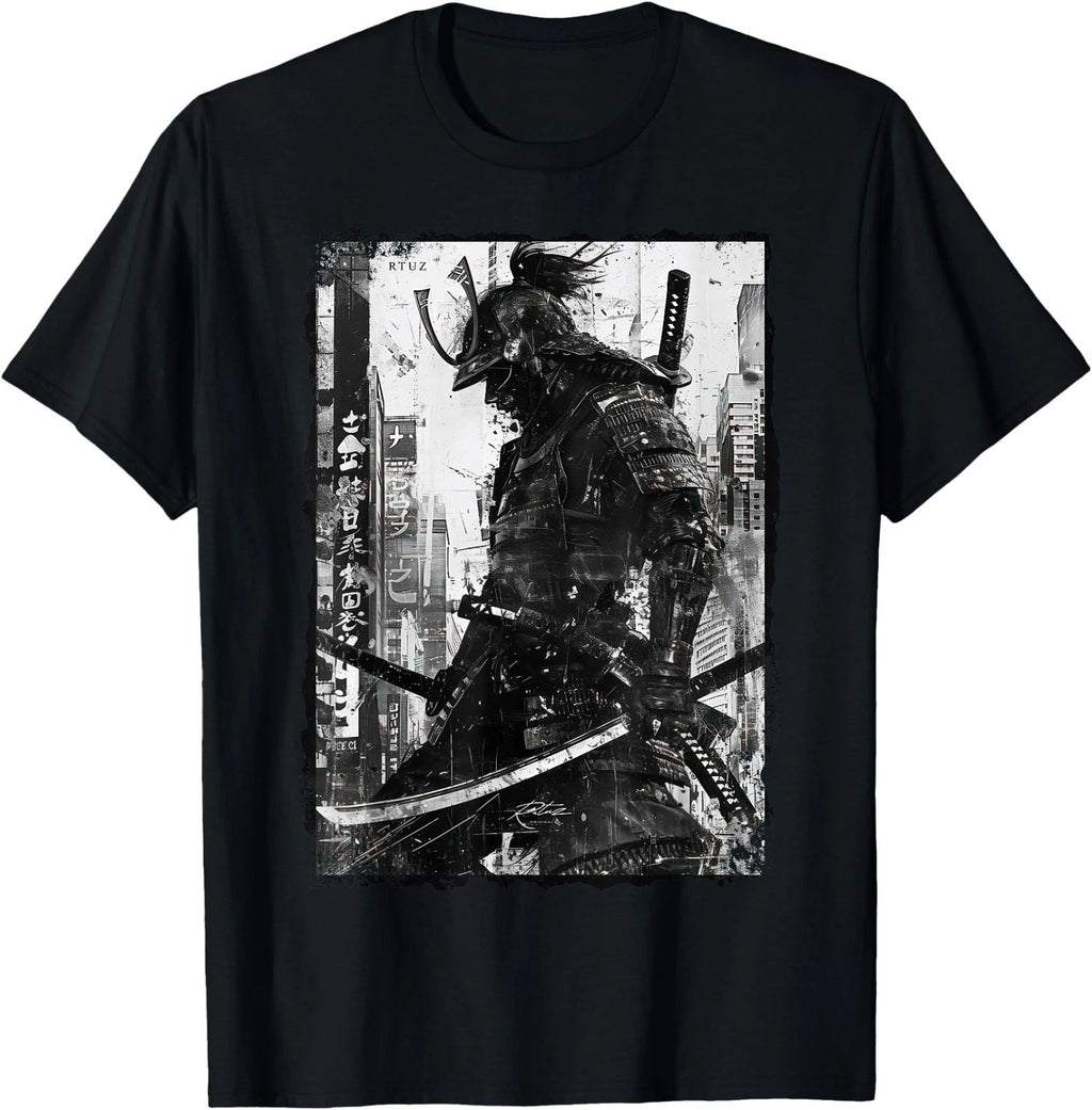 Hip Hop Y2K Vintage Hipster Edgy Urban Streetwear Samurai T-Shirt