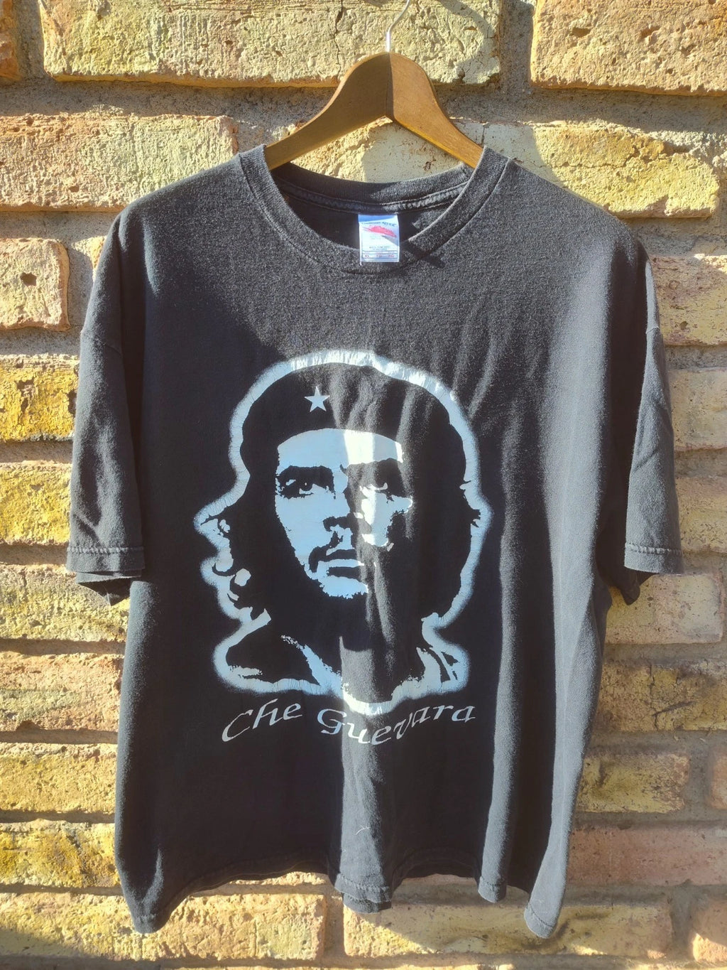 Vintage Che Guevara T Shirt Mens Black 90s Y2K Revolution Size XL