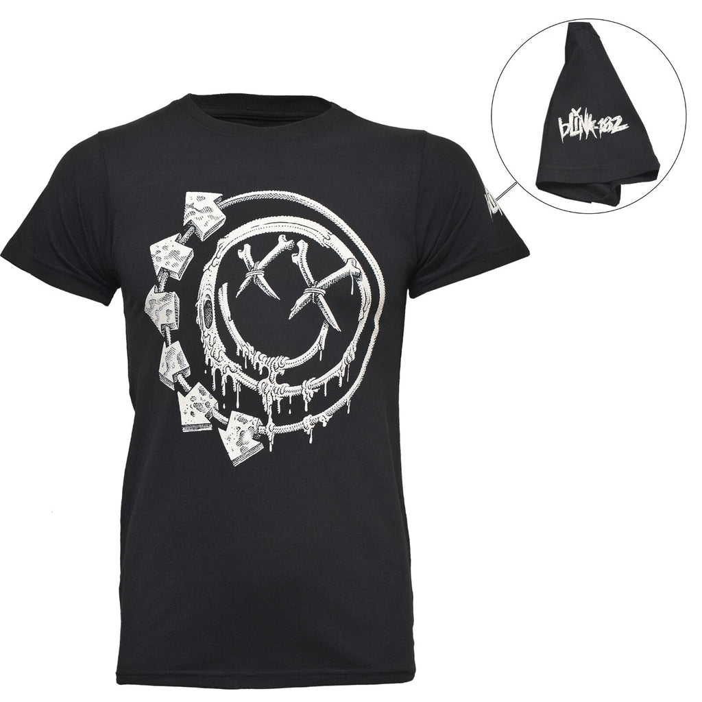 Official Blink 182 T Shirt Bones Smile Rock Band Logo New S M L XL XXL