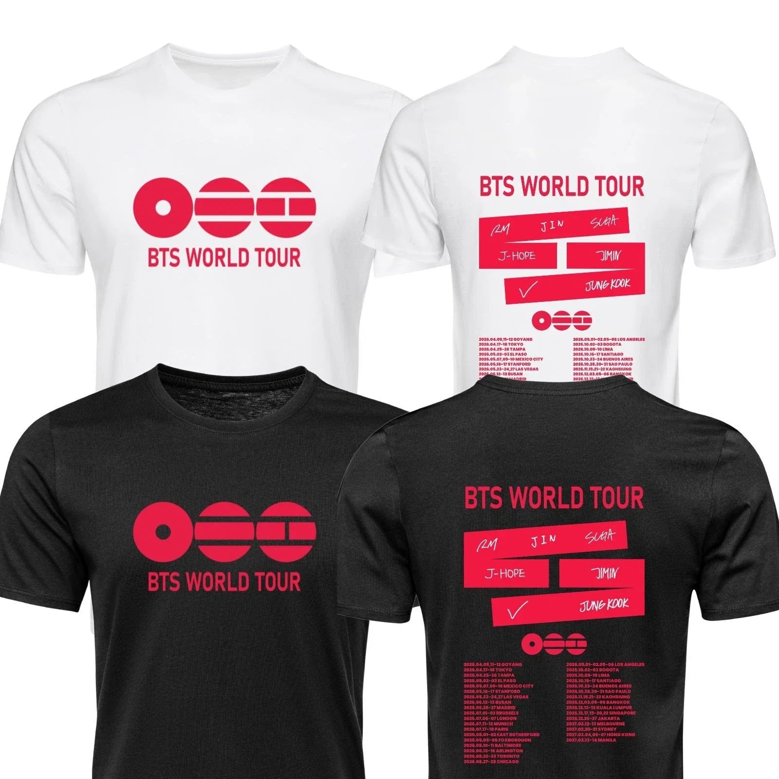 Bts World Tour 2026 Inspired Kpop Concert Adults Tee Tops Tee (1)