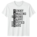 Funny Amazing Strong Father Mens T-Shirt Dad Quote Fathers Day Gift