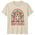 Make Your Own Magic Boho Butterfly Celestial Graphic T-Shirt