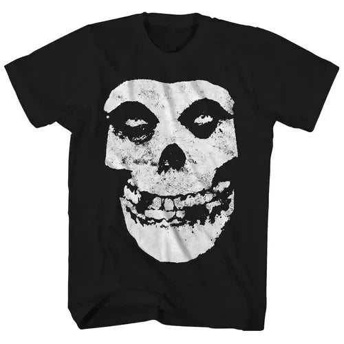 Misfits Cotton Graphic T Shirt Mens Skull Punk Rock Band Tee Y2K Grunge S-4XL