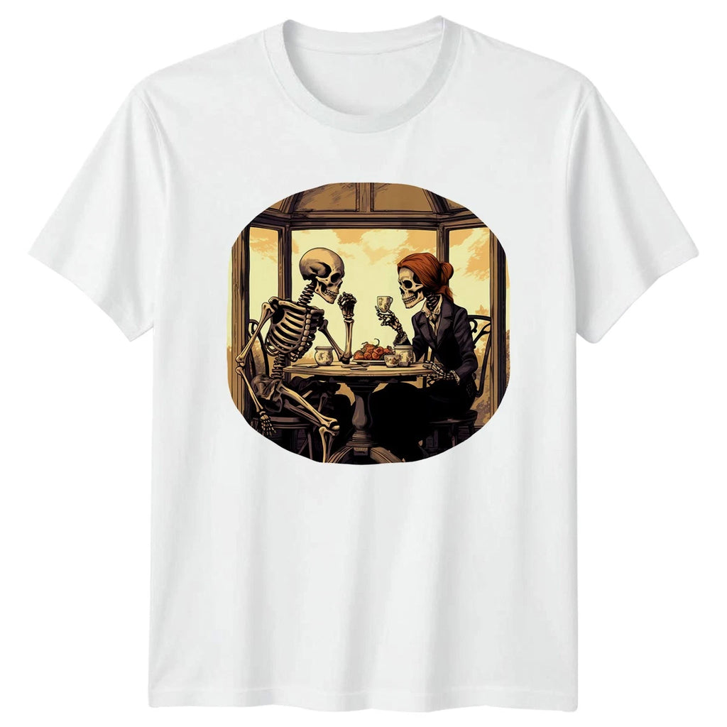 We Are Still Having Tea T-Shirt Victorian Gothic Couple Halloween Gift