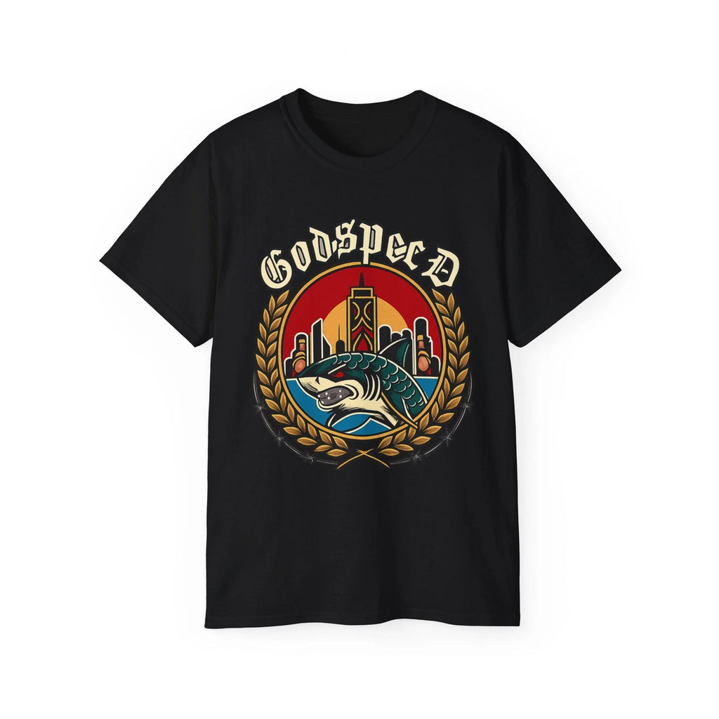 Godspeed Shark City Graphic Tee Streetwear Gothic