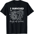 Days of School Funny Six Seven Meme Design Unisex T-Shirt
