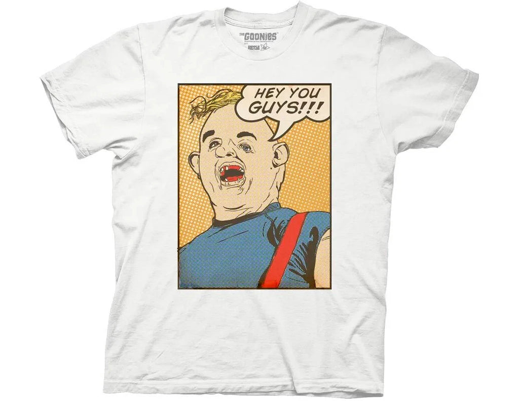 Goonies Sloth Mens T-shirt - 80s Goonies Sloth Hey You Guys Pop Art - NEW