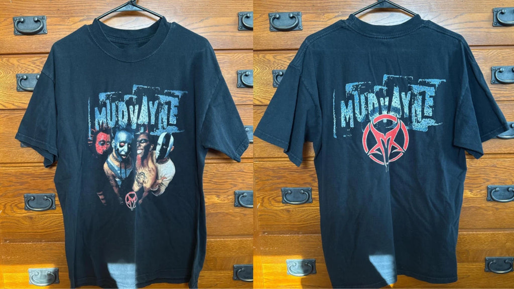 Mudvayne T-Shirt Black Vintage Y2K Nu Metal Band Tee Clean Condition S-5XL