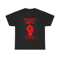 introverts Unite At Home Shirt Funny Graphic Jokes Gift Unisex Heavy Cotton Tee