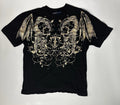 Vintage Bugle Boy Dragon T Shirt Mens XL Black Gold Graphic Y2K