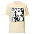 vintage SHIRT - FUNNY  - POP ART - DRAKE -  CALL ME ON MY HOME PHONE - NATURAL