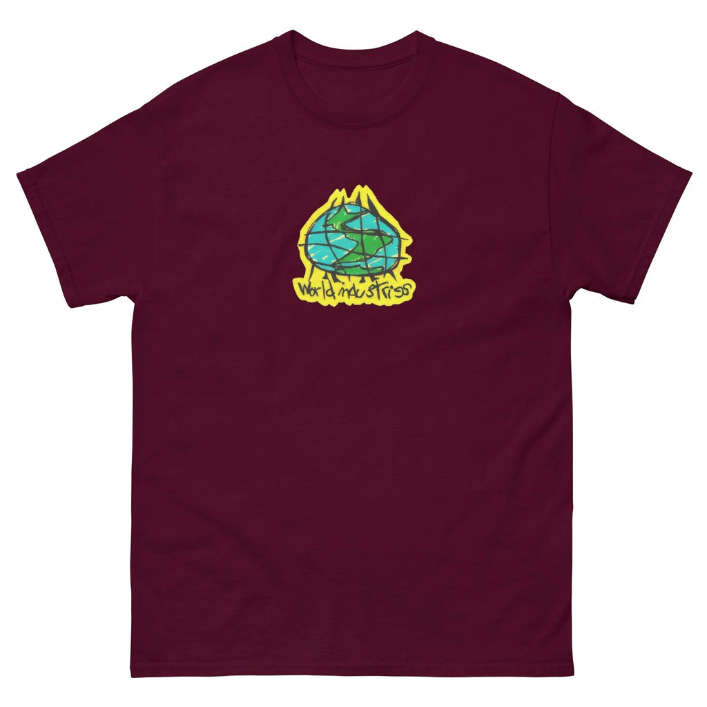 world industries OG 1990s logo t shirt skateboarding tee