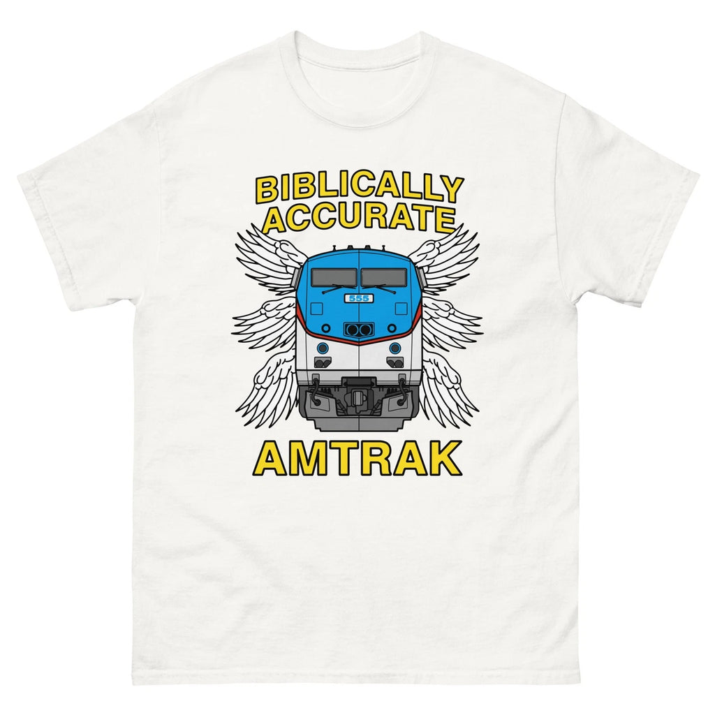 Funny Quote "Biblically Accurate Train" T-shirt, Gift for Friends