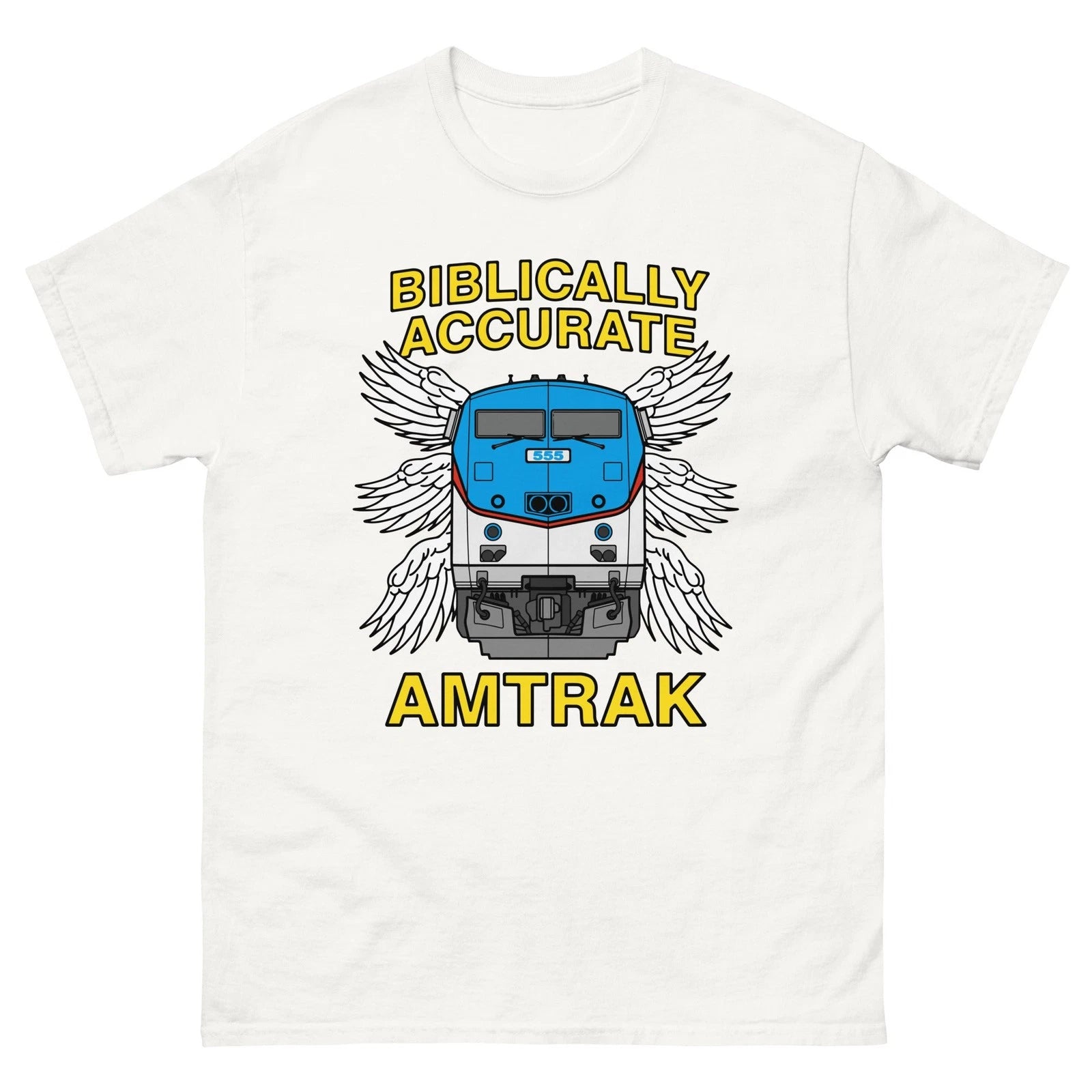 Funny Quote "Biblically Accurate Train" T-shirt, Gift for Friends