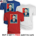 Charlie Kirk T-Shirt Pop Art Style Patriotic Freedom Patriot Political BCC01