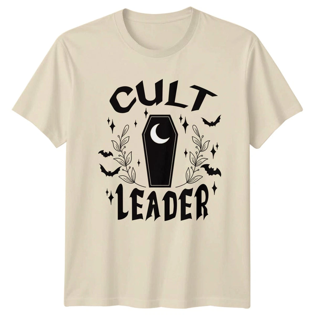 Cult Leader T-Shirt Spooky Humor Goth Halloween Birthday Gift For Him And Her
