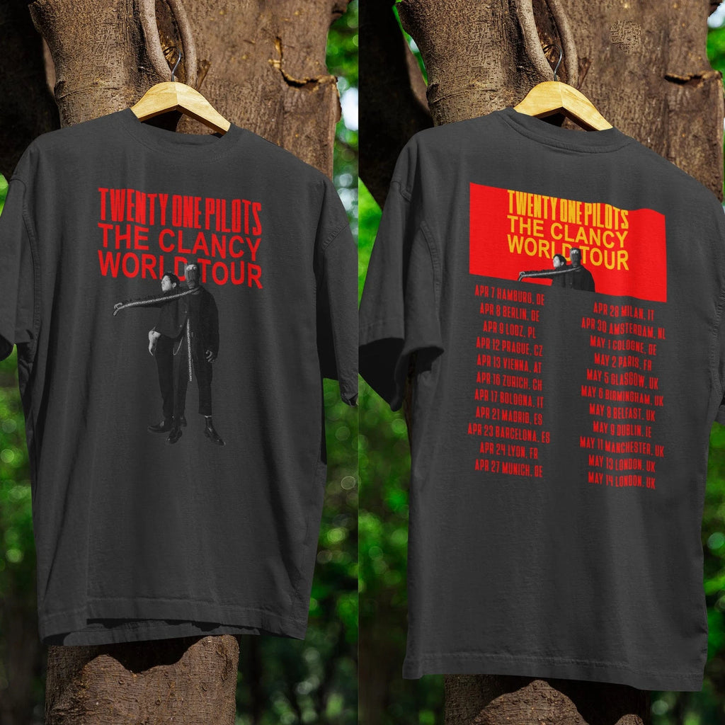 Twenty One Pilots Clancy World Tour 2026 T Shirt, TOP Band Concert Shirt