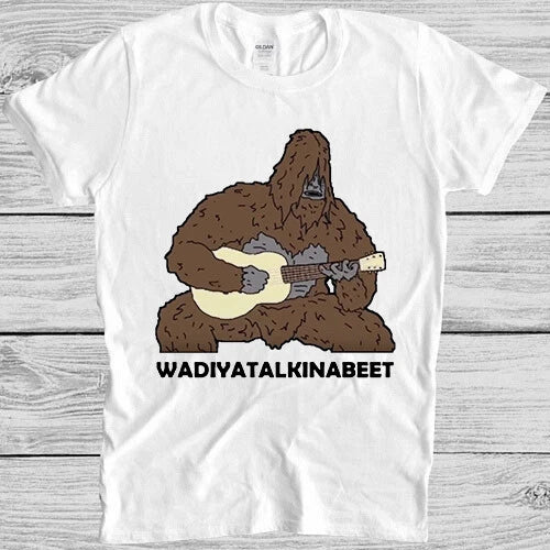 Sassy The Sasquatch Guitar Big Foot Lez Show Joke Funny Gift Tee T Shirt M1196