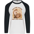 Fox Welcome Winter and Lazy Days Mens L/S Baseball T-Shirt