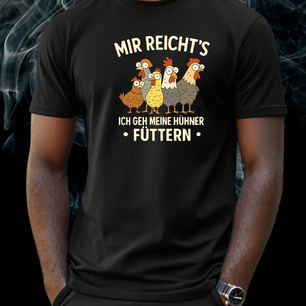 Mens T-Shirt I Go Feed My Chickens Theme Cotton Size XS to 5XL
