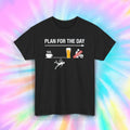 Plan for the Day T-Shirt | Funny Swim Beer Coffee Graphic Tee | Beach Life
