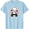 Retro Kawaii Panda with Cute Octopus T-Shirt by TURBO VOLCANO (10 Colors *NEW*)