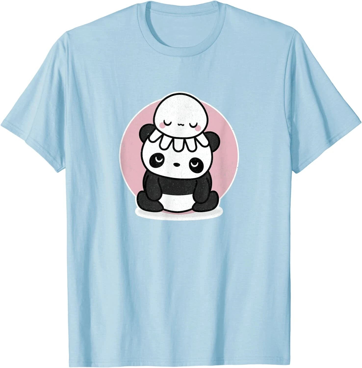 Retro Kawaii Panda with Cute Octopus T-Shirt by TURBO VOLCANO (10 Colors *NEW*)