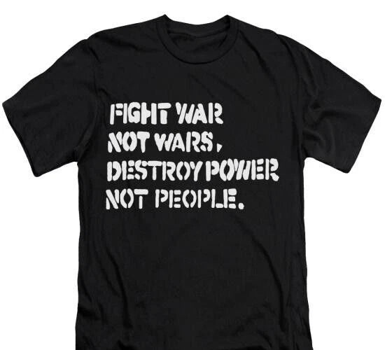 Crass - Fight war T-Shirt , Music Band Indie Rock Punk  Gothic Unisex tee