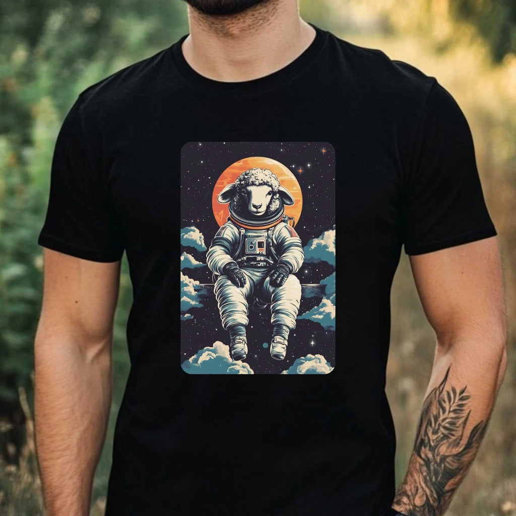 Mens Sharp Astronaut Print Cotton T-Shirt Size XS to 5XL