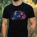 Mens Gorilla as Astronaut Print Cotton T-Shirt Size XS to 5XL