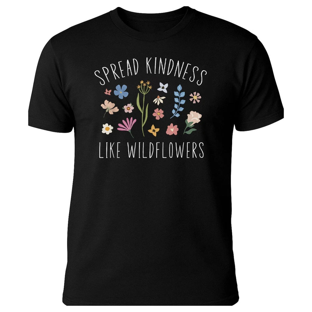 Spread Kindness Like Wildflowers Shirt Women's Boho Inspirational T-Shirt
