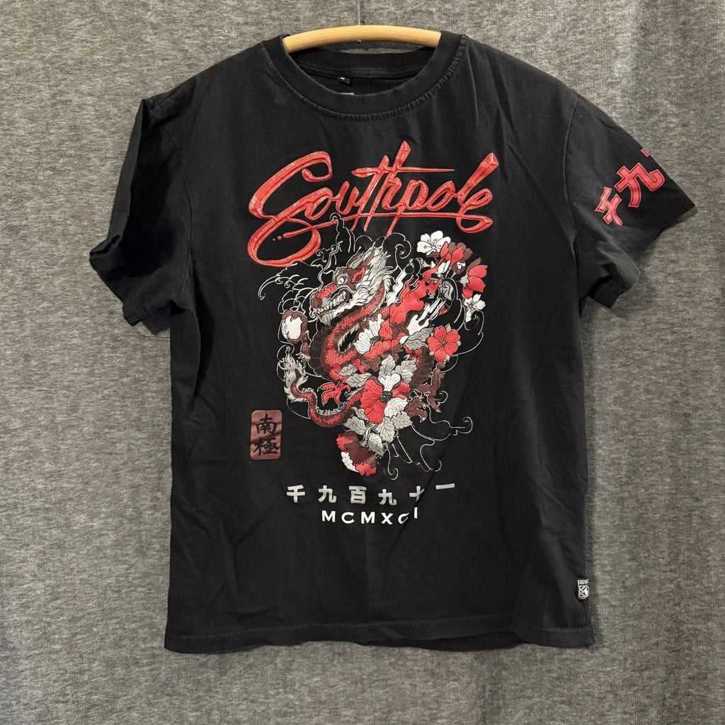 Y2K Southpole T Shirt Medium Chinese Dragon