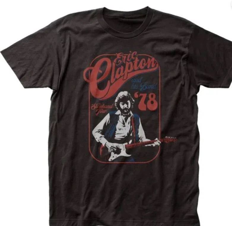 Eric Clapton Slowhand Tour Mens T Shirt Black