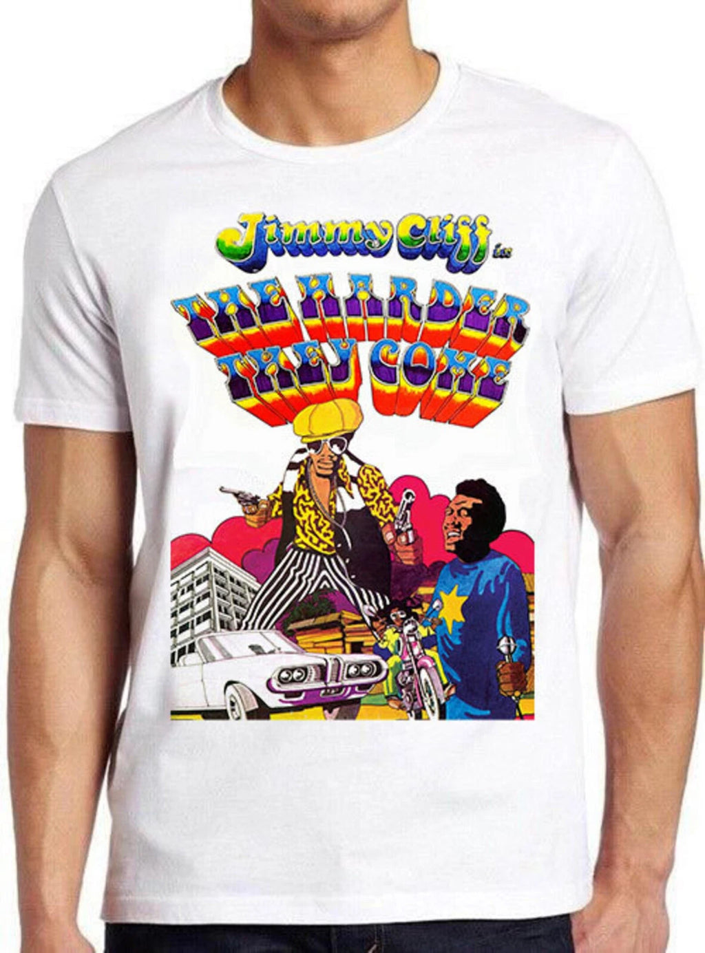 The Harder They Come Poster Jimmy Cliff Film Reggae Music Gift Tee T Shirt C1197