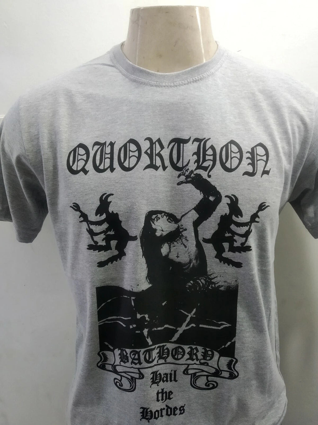 BATHORY - QUORTHON Tribute T-Shirt VENOM Hellhammer MAYHEM Sarcofago Bulldozer