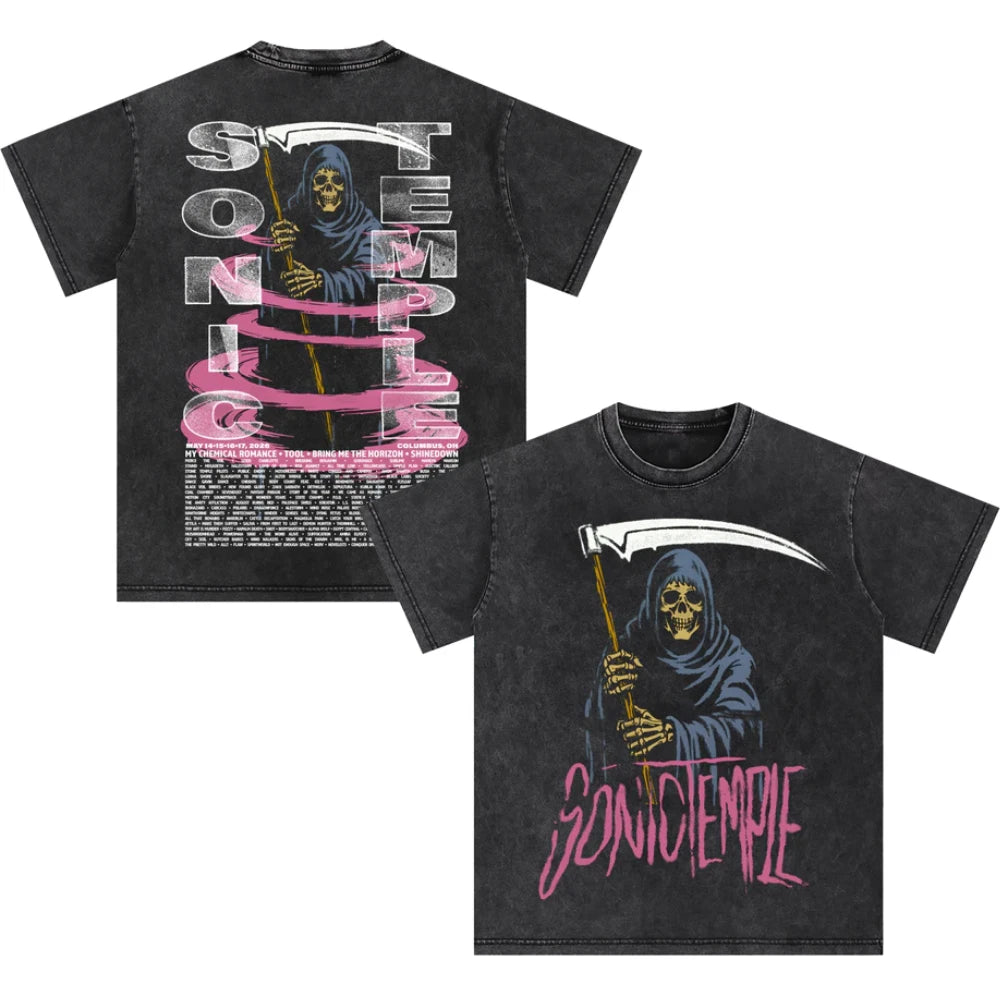 New!! Sonic Temple 2026 Reaper Cyclone Tee (Washed Tee)