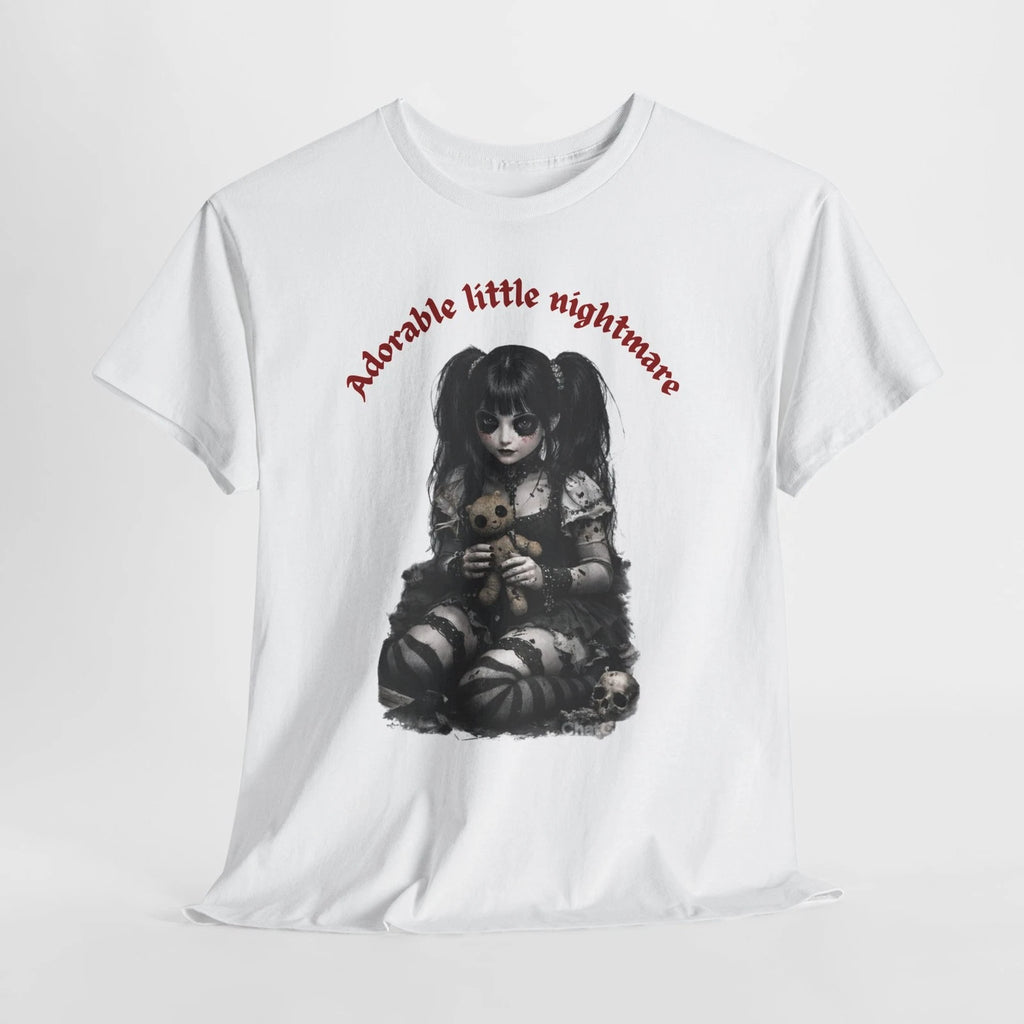 Disturbing Goth Girl Adorable Little Nightmare tee|Dark Kawaii Girl Unisex shirt