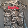 Hustle Savage Graphic Tee Comic Book Pop Art All Over Print Shirt Mens Large