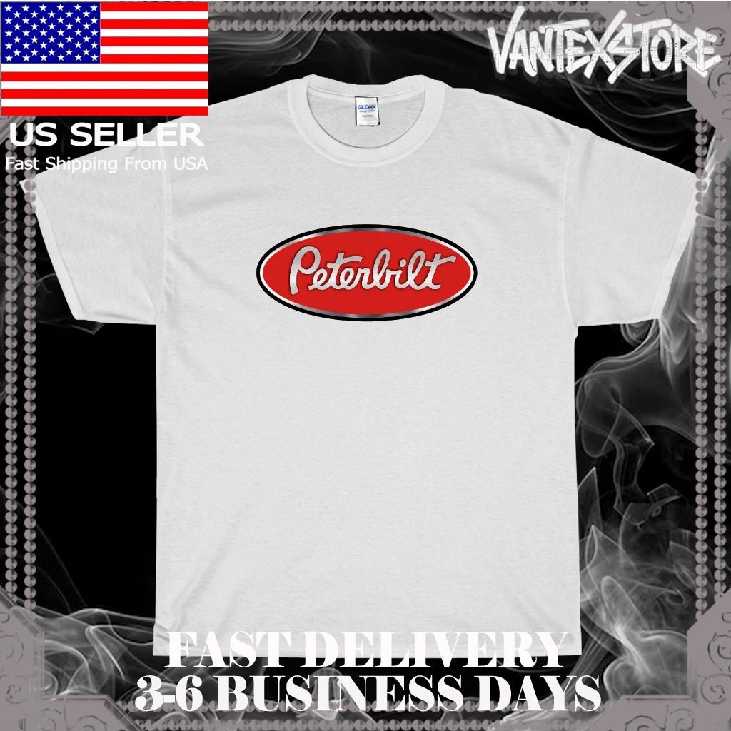 NEW SHIRT PETERBILT LOGO MEN'S T-SHIRT FUNNY AMERICAN USA SIZE S-5XL